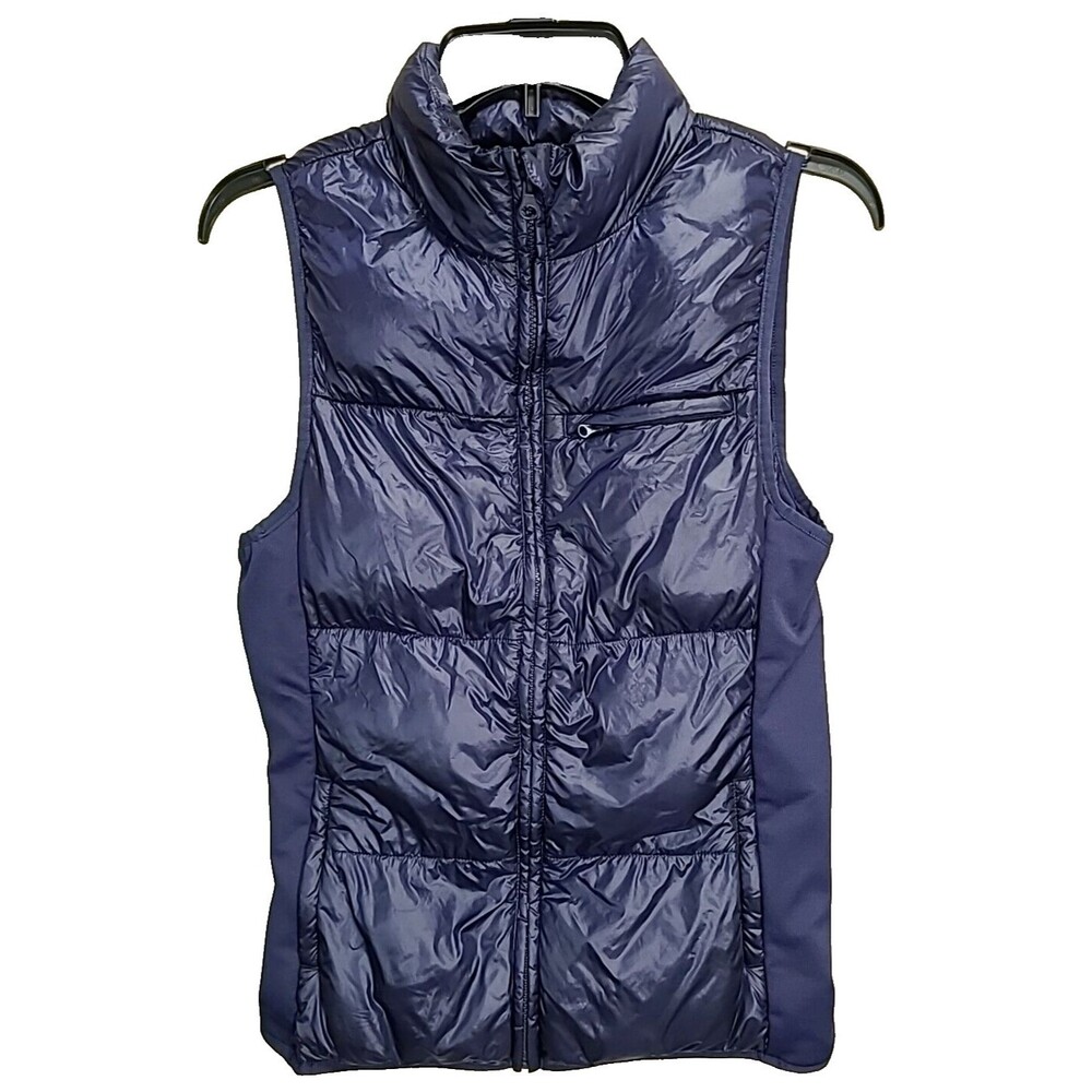 Fabletics Puffer Vest Women’s Sz Small Navy Elliot Packable Full Zip Lightweigt